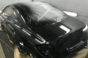 Покраска автомобиля в черный цвет
